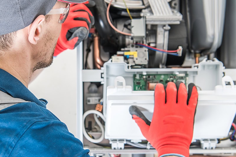 Technician trying to fix hvac problem with Residential heating equipment.